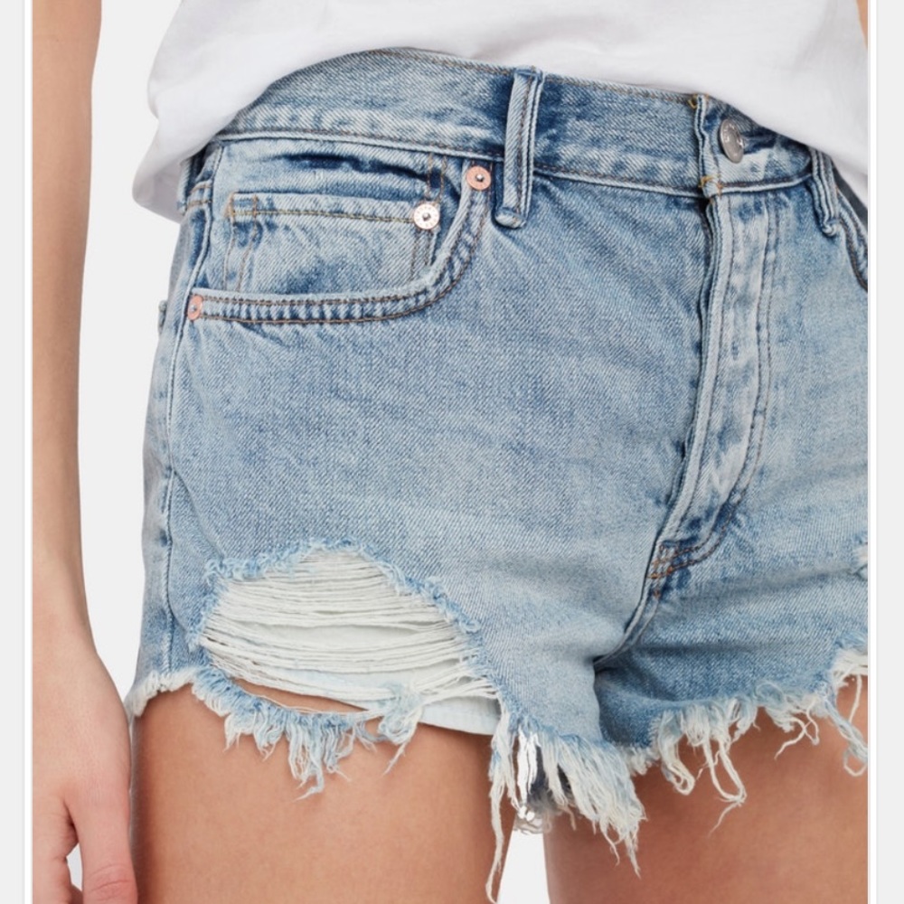 We The Free Distressed Ripped Jean Shorts!